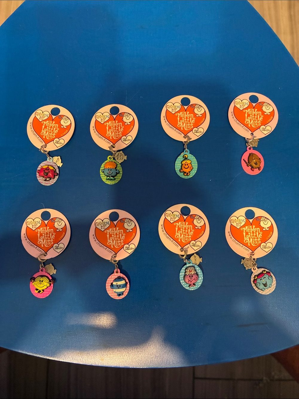 Little Miss Kids Character Charms in Pink, Blue, Green